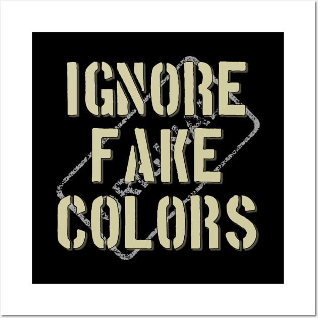 Ignore Fake Colors Wall Art by Curator Nation